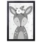 12" x 16" Little Deer Framed Wall Art, Contemporary Home Décor for Baby or Child's Room, Glass Facing and Hanging Hardware Included